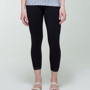 Lululemon Find Your Flow Crops with Mesh